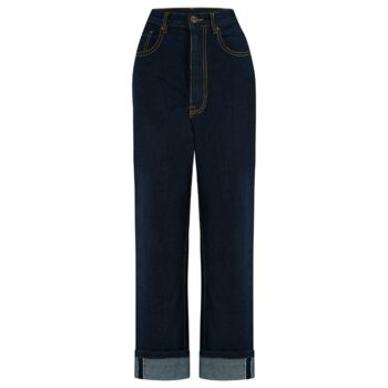 Marilyn Jeans In Selvedge Denim Vintage 1940s Style, 2 of 4