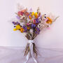 Colourful Wildflower Dried Flower Bouquet, thumbnail 1 of 6