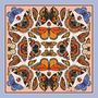 The British Butterfly Silk Scarf Cream, thumbnail 1 of 2