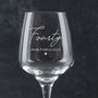 Personalised Wine Glass 50th Birthday Gift For Mum Or Friend, thumbnail 8 of 9