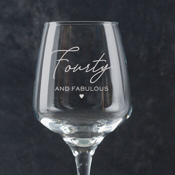 Personalised Wine Glass 50th Birthday Gift For Mum Or Friend, 8 of 9