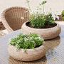 Marbury Round Rattan Table Planter, thumbnail 2 of 8