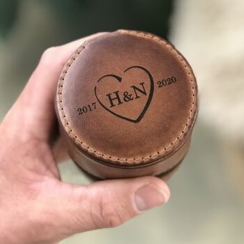 Personalised 3rd Anniversary Leather Gift, 5 of 9