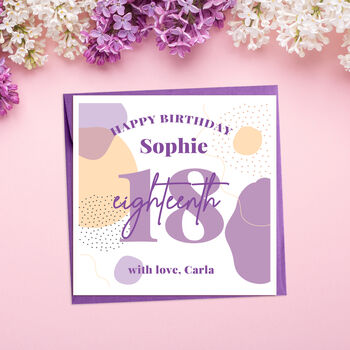 Colour Pop 18th Birthday Card, 3 of 4