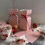 Candy Cane Stripe Half Cracker Shaped Box Set Of Four, thumbnail 3 of 6