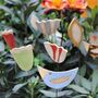 Set Of Three Or Five Personalised Flower Pot Stakes, thumbnail 6 of 9