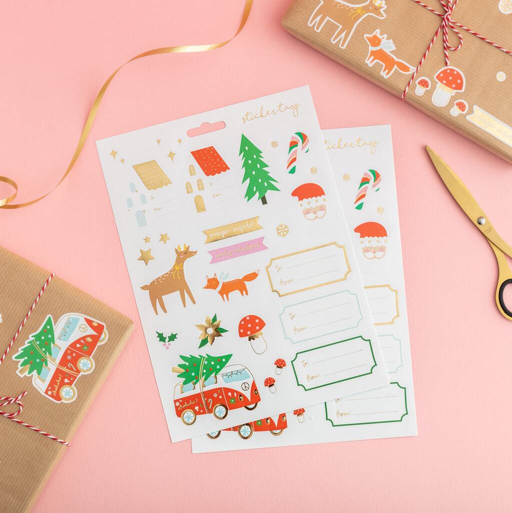 Christmas Fun Sticker Sheets And Gift Labels, 1 of 6