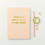 Personalised Your Best Ideas Foiled Notebook, thumbnail 1 of 6