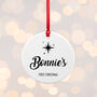 Personalised Minimalist Christmas Icon Ornament, thumbnail 2 of 5