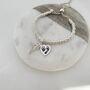 Sterling Silver Print Memorial Sweetie Slider Bracelet, thumbnail 1 of 5