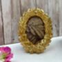 Gold Oval Wreath Nature Inspired Photo Frame Picture Holder Small, thumbnail 3 of 7