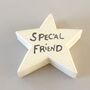 'Special Friend' Wooden Keepsake Star, thumbnail 2 of 4
