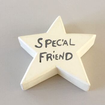 'Special Friend' Wooden Keepsake Star, 2 of 4