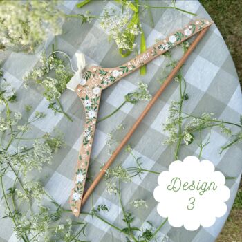 Personalised Wedding Dress Hanger – Wooden Hanger For Bridal Party Gifts, 4 of 6