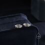Sterling Silver Pearl Huggie Hoop Earrings, thumbnail 5 of 11