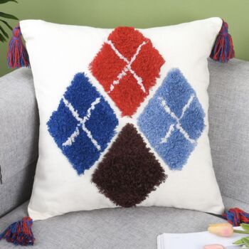 Pattern Colourful Canvas Cushion Covers, 7 of 8