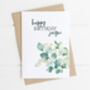 Personalised Adult Birthday Card Eucalyptus, thumbnail 3 of 5