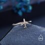 Sterling Silver Tiny Plane Ring, thumbnail 1 of 12