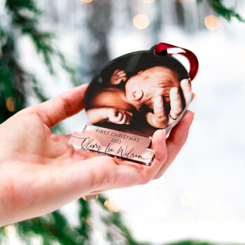 Personalised My First Baby's Christmas Tree Decoration, 6 of 8