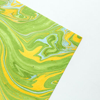 Three Sheets Of Hand Marbled Wrapping Paper, 7 of 11