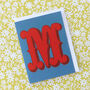 Mini M Alphabet Card, thumbnail 3 of 5