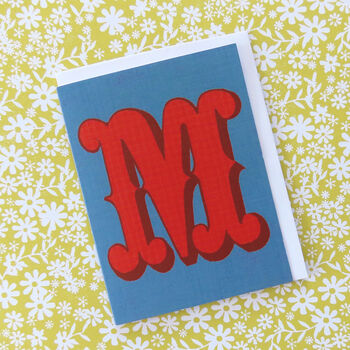 Mini M Alphabet Card, 3 of 5