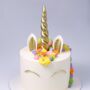 Edible Unicorn Birthday Cake Topper, thumbnail 1 of 5