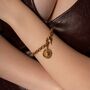 Vintage Gold Zodiac Coin Bracelet, thumbnail 2 of 8