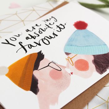 You Are My Absolute Favourite Illustrated Love Card, 2 of 4