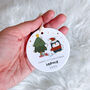 First Christmas Ceramic Ornament Cute Penguin Design, thumbnail 2 of 7