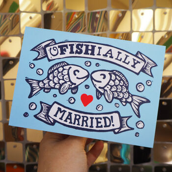 Officially Married Funny Fish Card, 4 of 4