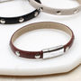 Personalised Textured Leather Stud Bracelet, thumbnail 3 of 8
