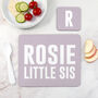 Girl's Personalised Sister Placemat And Coaster Set, thumbnail 6 of 8
