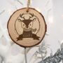 Personalised Natural Pine Wood Christmas Decoration, thumbnail 3 of 12