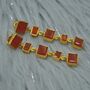 Orange Carnelian Earrings Or Aqua Chalcedony Earrings, thumbnail 3 of 12