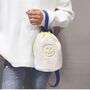 Happy Face Bucket Bag In Cream And Yellow, thumbnail 4 of 6