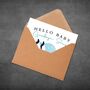 New Baby Card Funny Personalised, Stork Design, thumbnail 2 of 7