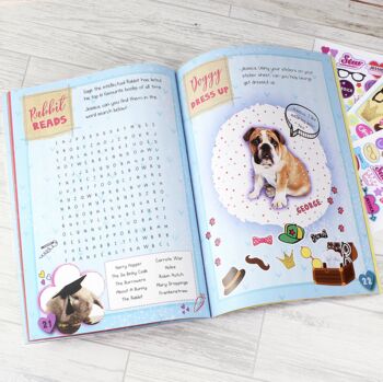 Personalised Animals Activity Book With Stickers, 6 of 10