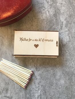 Personalised Matchbox And Extra Long Matches, 6 of 9