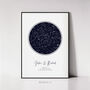 Girlfriend Personalised Gift, Custom Star Map Print, Valentines Day Couple Gift The Night We Met, thumbnail 6 of 12