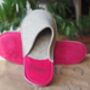 Personalised Handmade Light Weight Felt Slippers, thumbnail 1 of 7