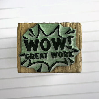 Teacher Stamp 'WOW!' Great Work, 3 of 4