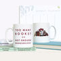 Book Lover 'Too Many Books' Funny Mug Gift, thumbnail 2 of 2