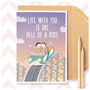 Cute Gay Valentines Anniversary Card Husband Boyfriend, thumbnail 1 of 4