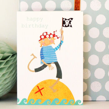 Pirate Happy Birthday Card, 3 of 4