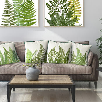 Fern Grove Green Botanical Cushion Collection, 3 of 7