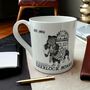 Sherlock Bones Dog Lover Bone China Mug, thumbnail 1 of 2