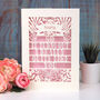 'I Quite Like You' Papercut Valentines Card A5, thumbnail 2 of 4