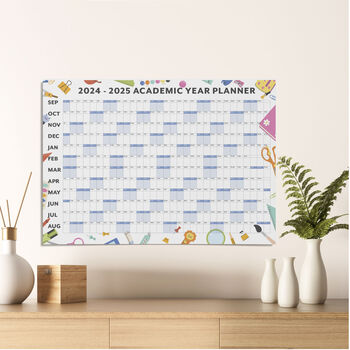 A1 Academic Wall Calendar 2024 2025, 6 of 12