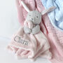 Personalised Pink Bunny Rabbit Baby Comforter, thumbnail 2 of 12